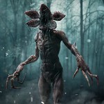 Demogorgon from the show Stranger Things.