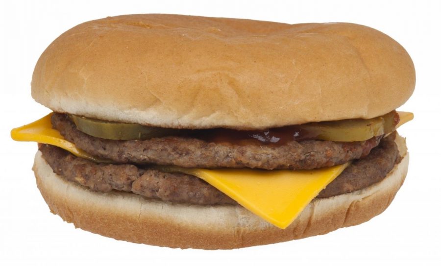 McDonalds double cheeseburger.