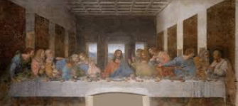 Painting of the last supper.