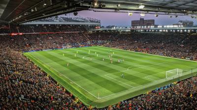 Soccer field. 