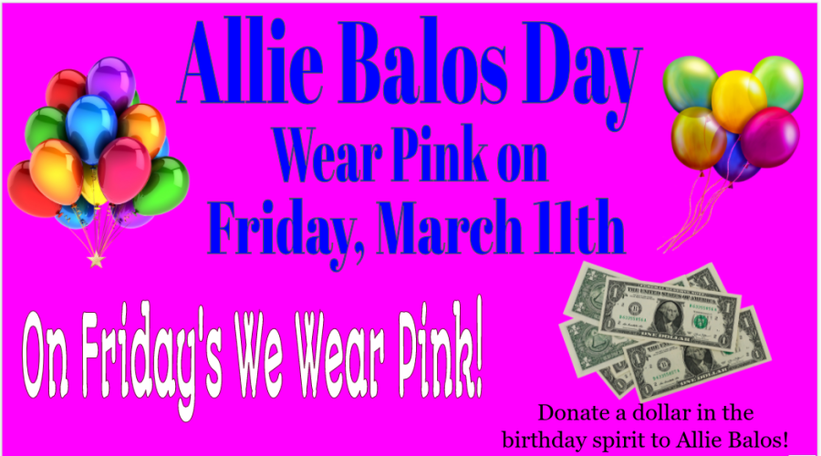 Allie Balos Day promotion Google Slide.