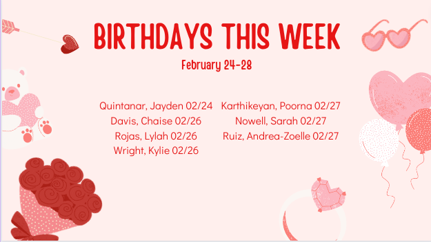 February 24-28 Birthdays
