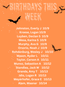 October 9-14 Birthdays